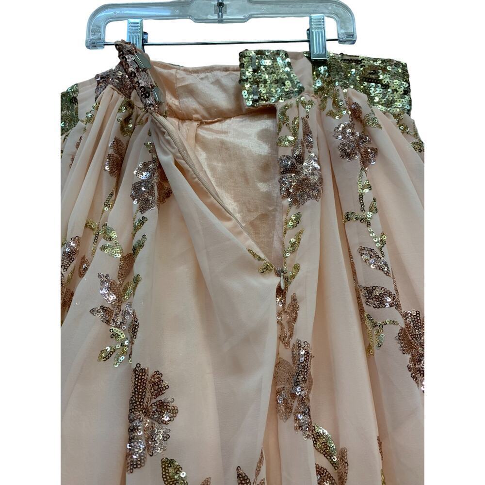 Rose Gold Skirt with Gold‎ Top - Picture 3 of 10